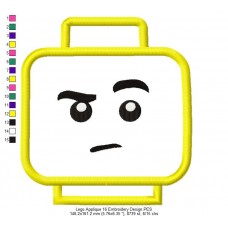 Lego Applique 16 Embroidery Design